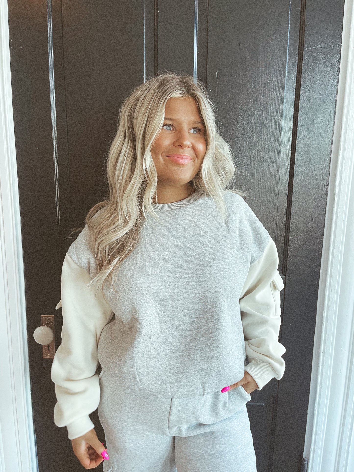 Rainy Day Cargo Sweatshirt