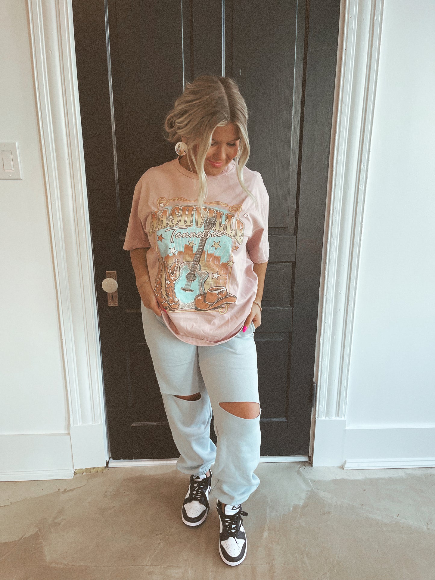 Pastel Distressed Joggers