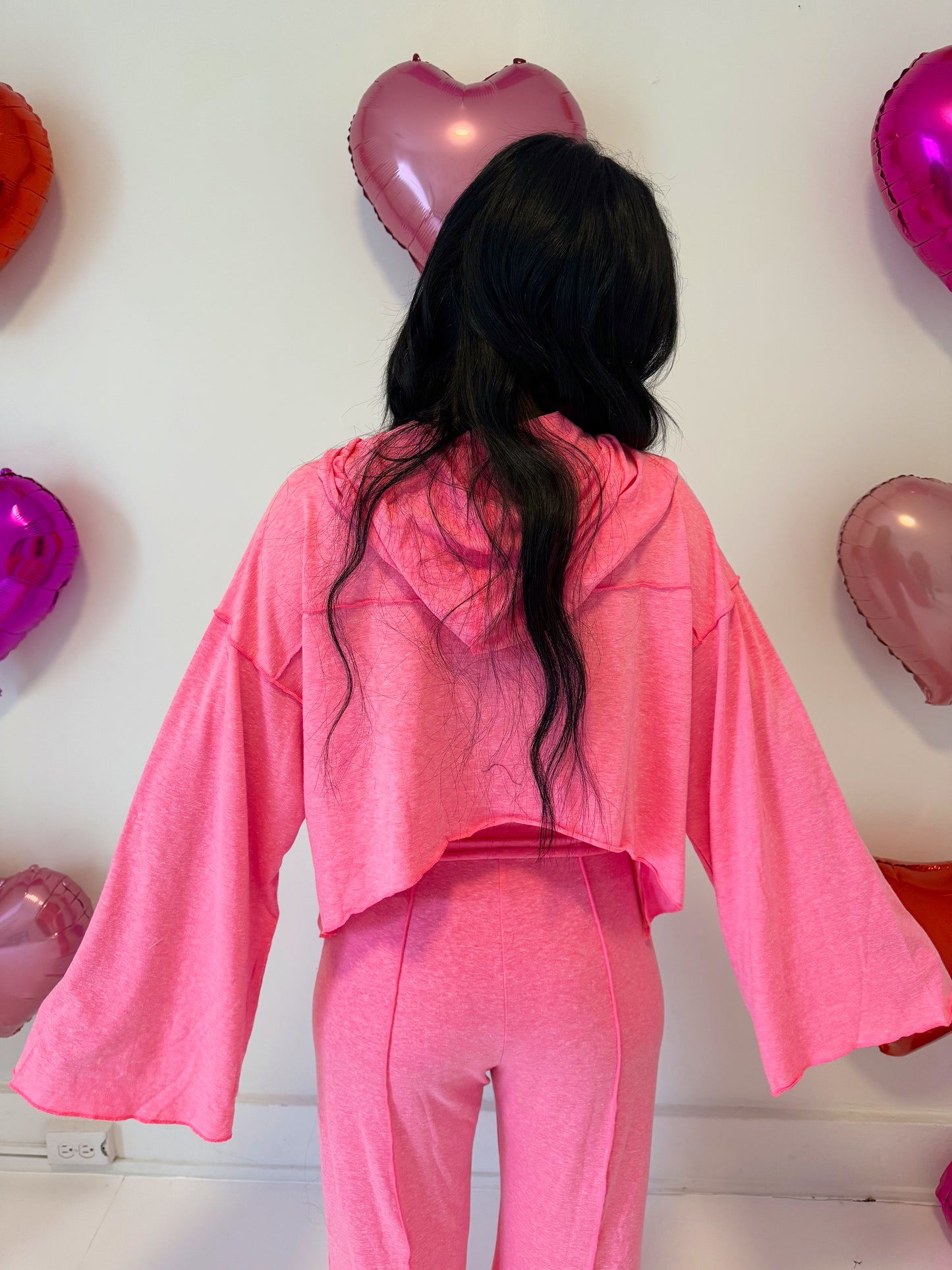 XOXO Cropped Hoodie