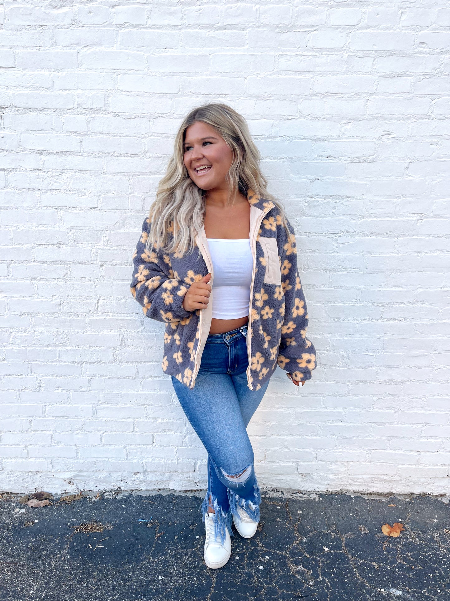 Traci Floral Sherpa
