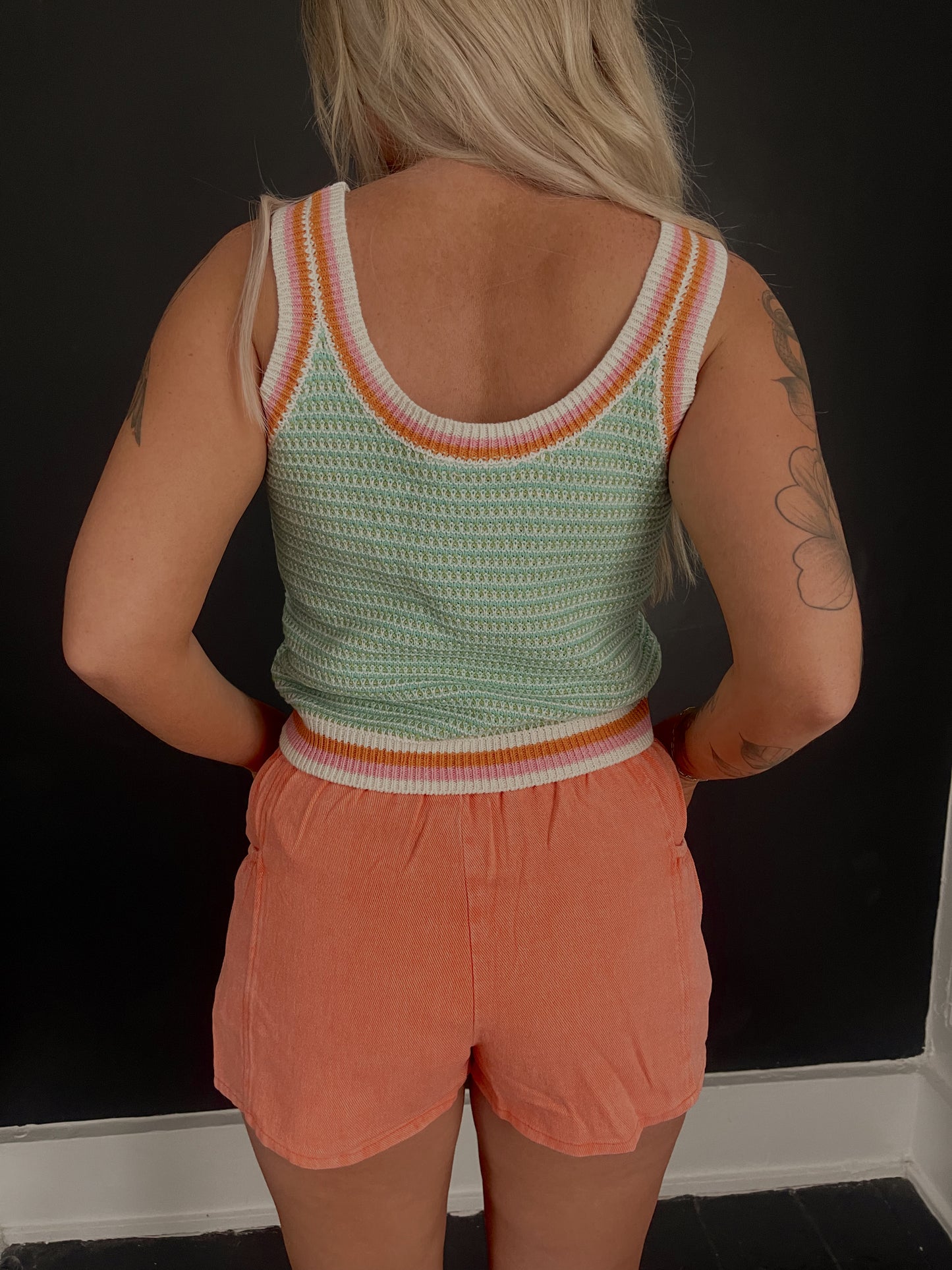 Sherbet Crochet Tank