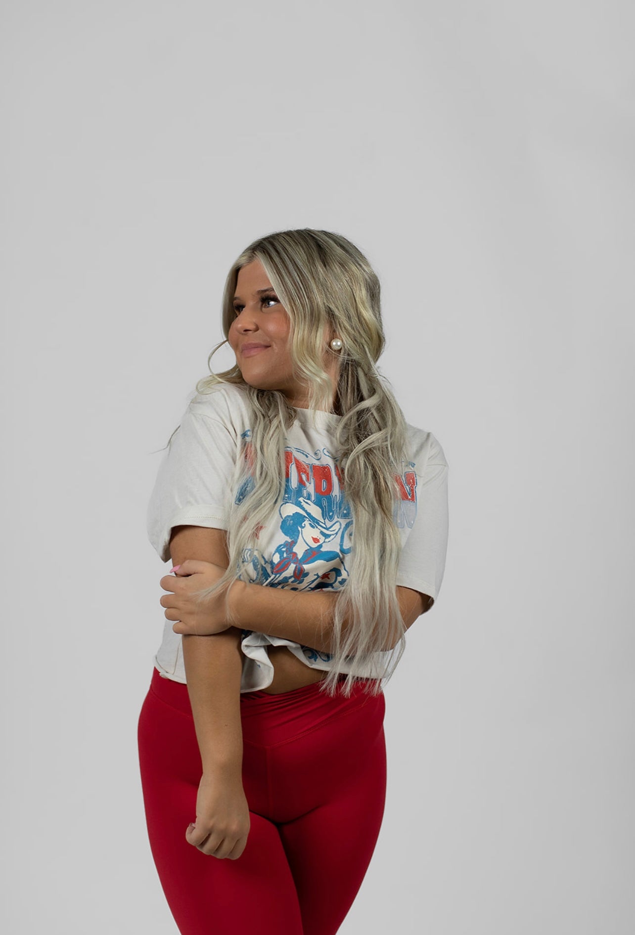 Party in the USA Red Leggings