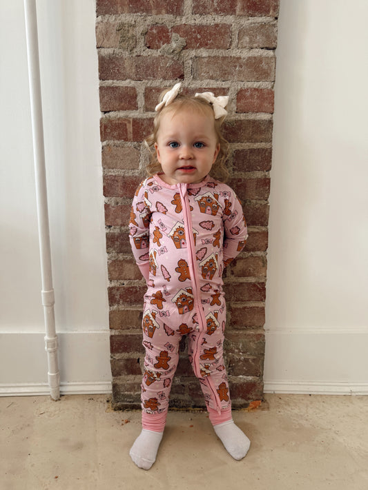 Gingerbread Bamboo Romper