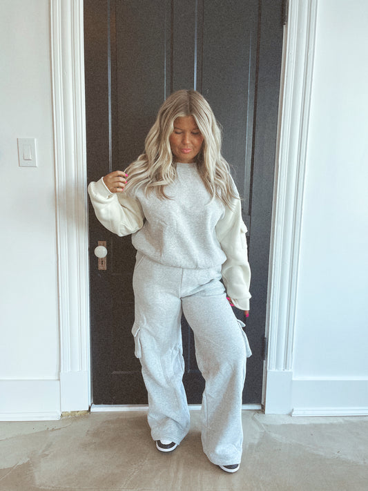 Rainy Day Cargo Sweatshirt