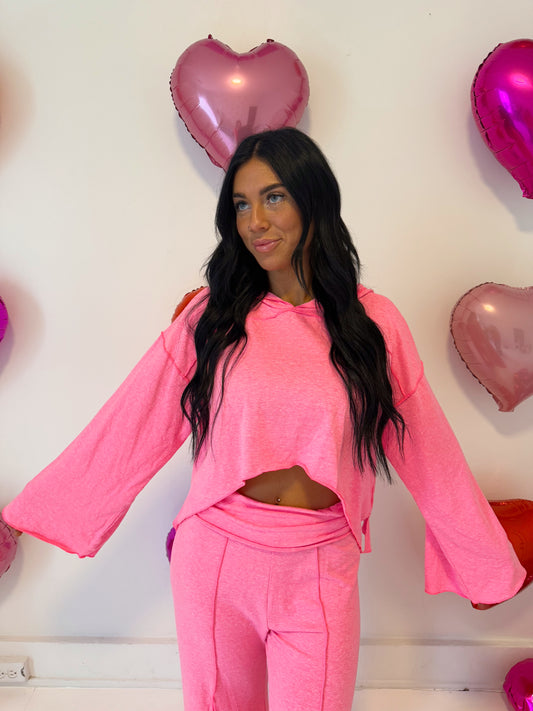 XOXO Cropped Hoodie