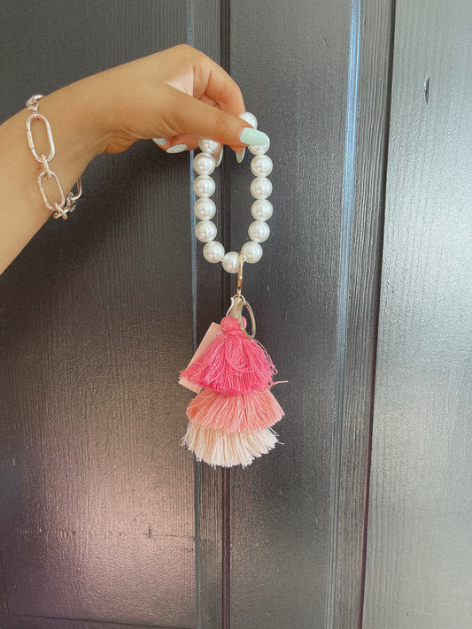 Pearls & Tassels Keychain