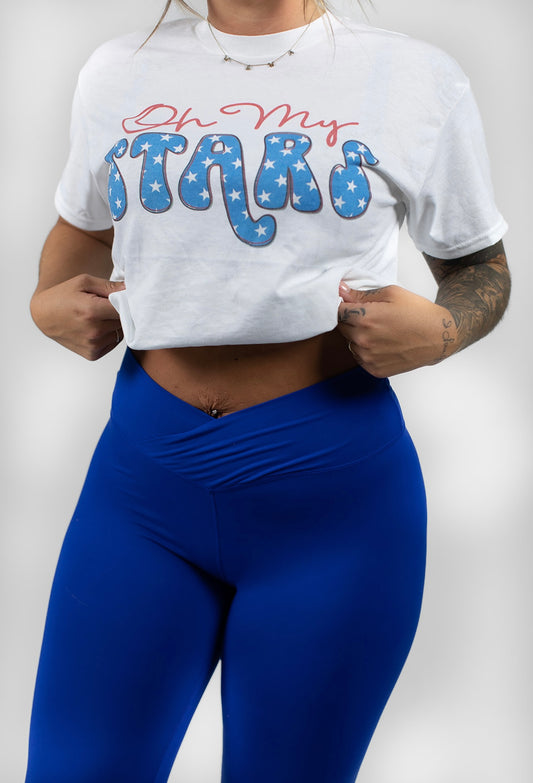 Home of the Free Blue Leggings